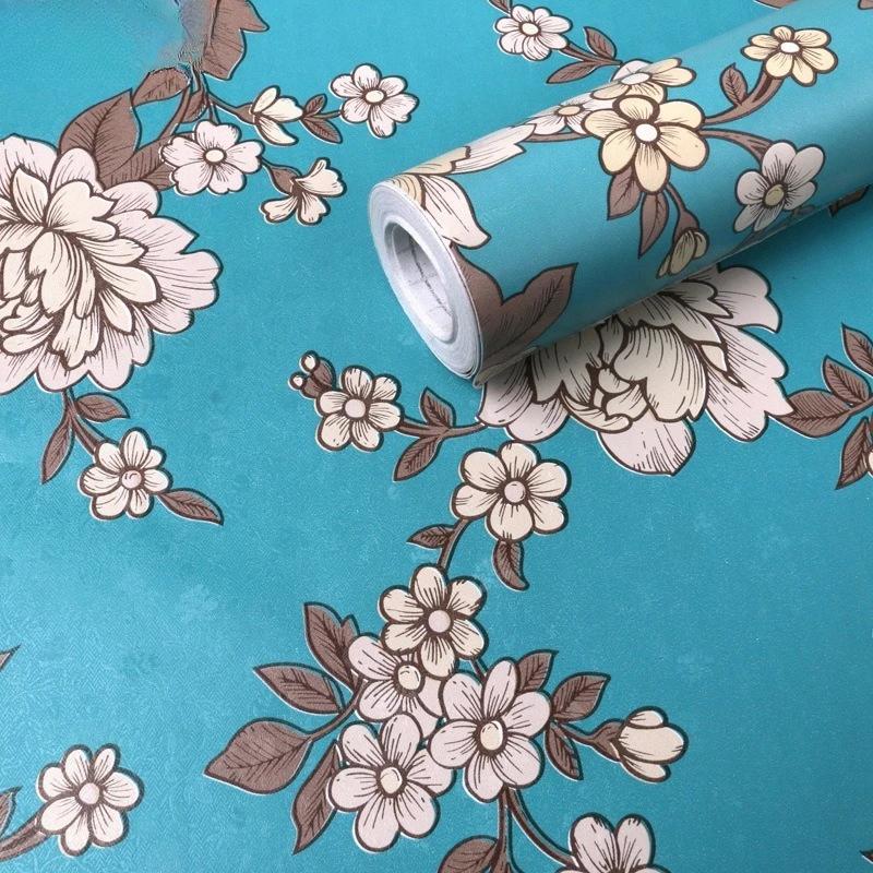 Home Decor Retro Floral Wallpaper Renovation of Bedroom and Living Room Decorative Walls