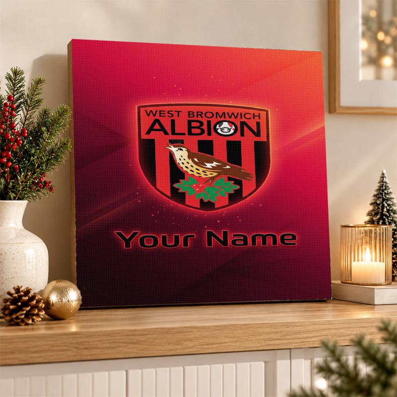West Bromwich Albion FC Custom Name Text 5D Diamond Painting Kit DIY Full Drill Diamond Art Decoration