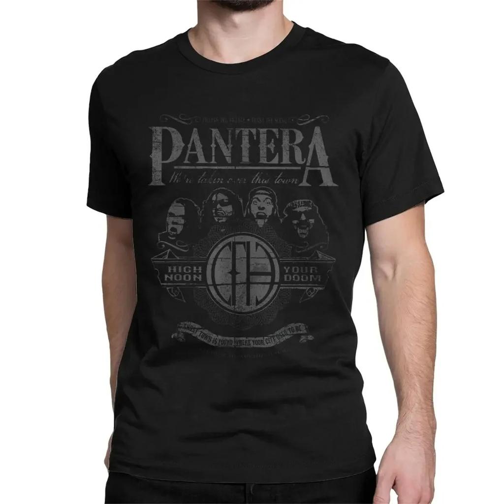 American Heavy Metal Band Pantera Poster Graphic Print Tshirt Men Women Crewneck Cotton Tee New  Harajuku Fashion Oversized Top