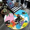 Barbapapa3,Round Area Rug,Carpet Rug for Living Room Bedroom Sofa Playroom Decor,Non-slip Floor Mat