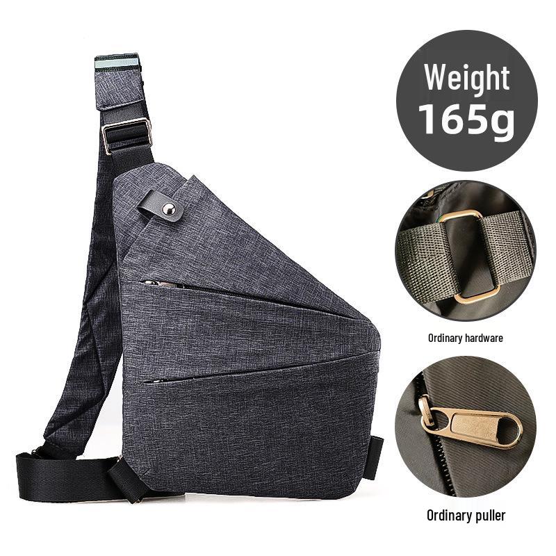 Borsa a tracolla pettorale antifurto per uomo e donna - Zaino da viaggio elegante e sicuro
