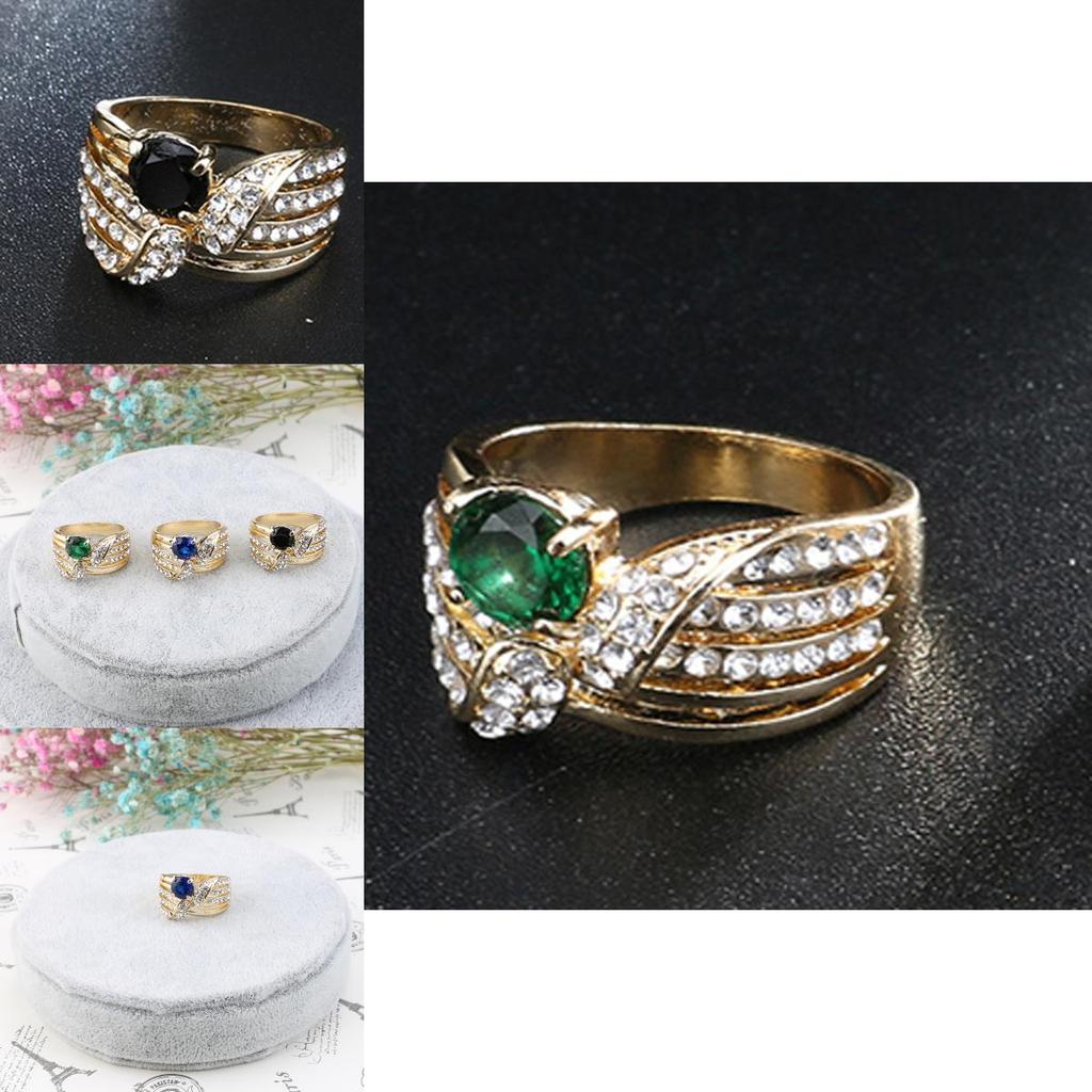 Stunning Fashionable Crystal Ring In [insert Color] For Elegant Lady's Party Jewelry