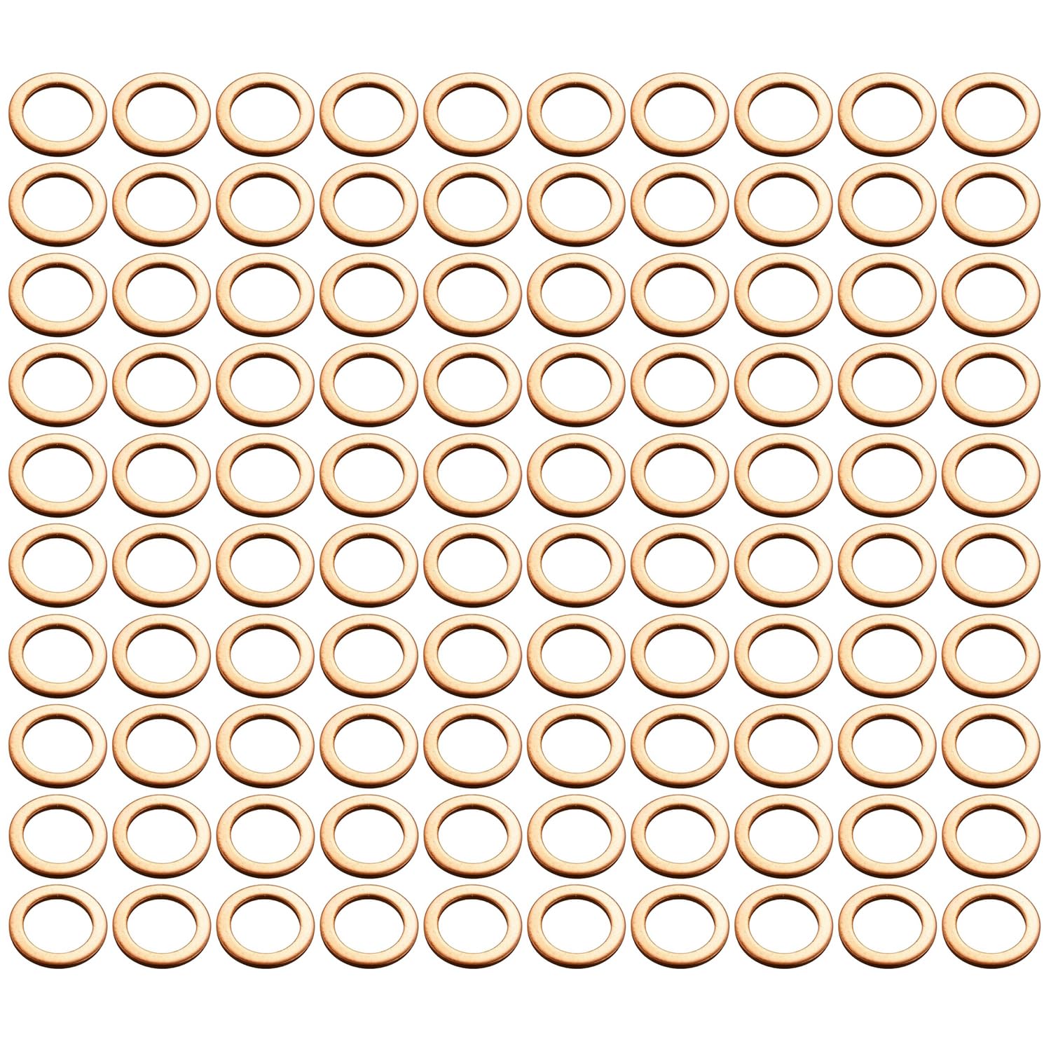

Active 20998100 Crush Washer, Copper [Inner Diameter 0.4 inch (10 mm)] 100 Sheets