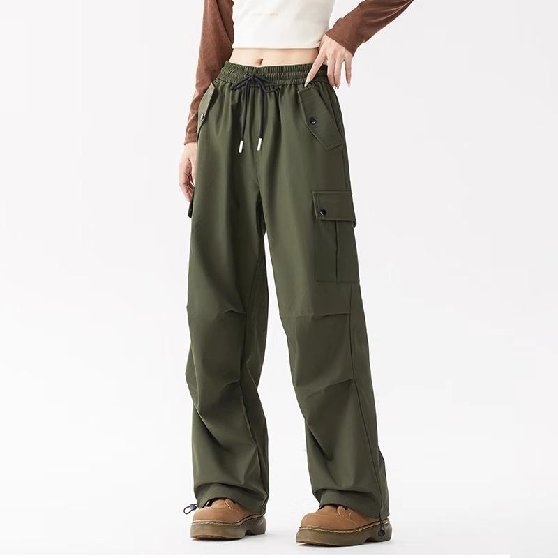 Work Pants for Women In Autumn New Wide-leg Slim Relaxed Pants Outdoor Mountaineering Charge Pants