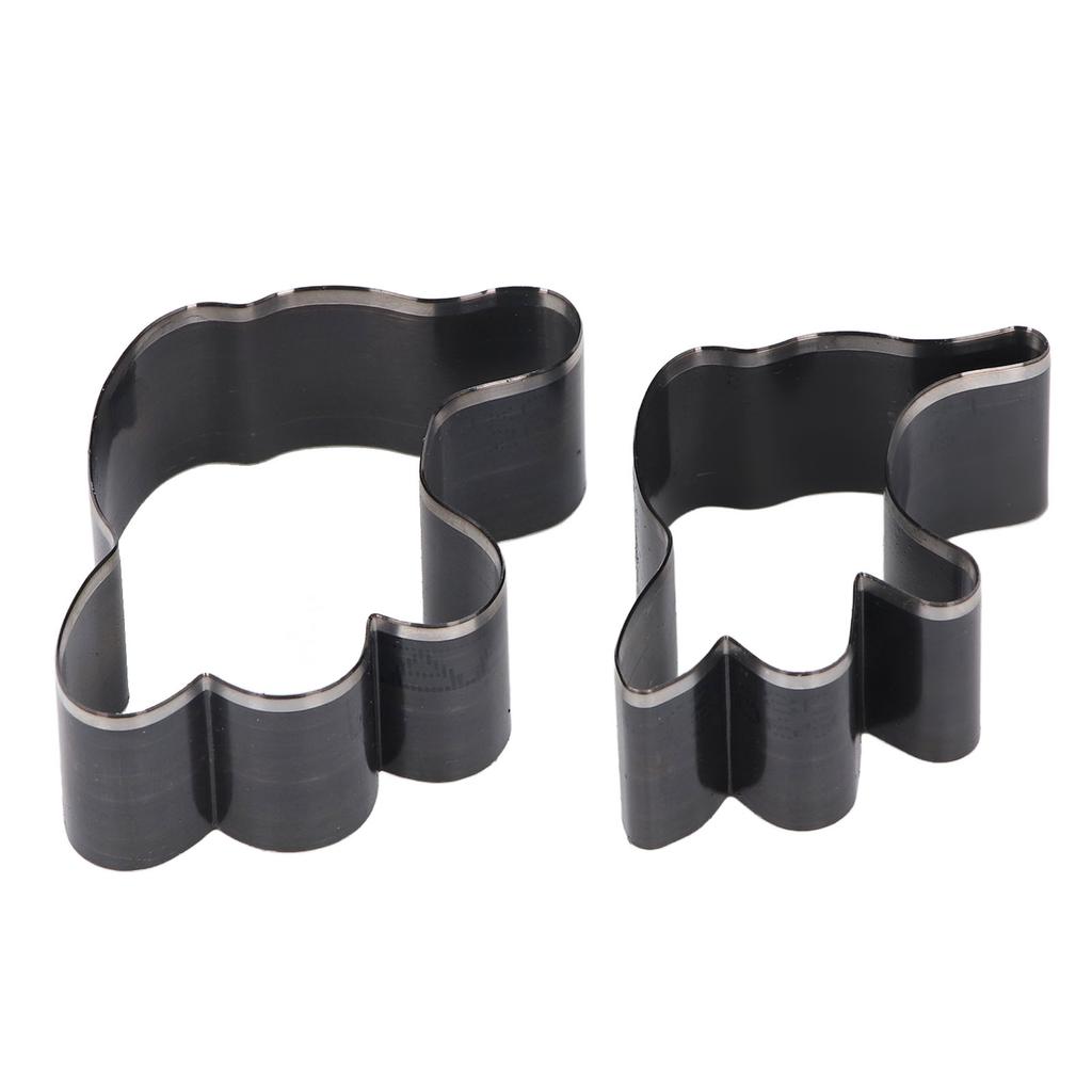 2Pcs Leather Cutting Die Set Ghost Shaped Manual Stamping Punching Molding Cutter Alloy Steel Craft Tools