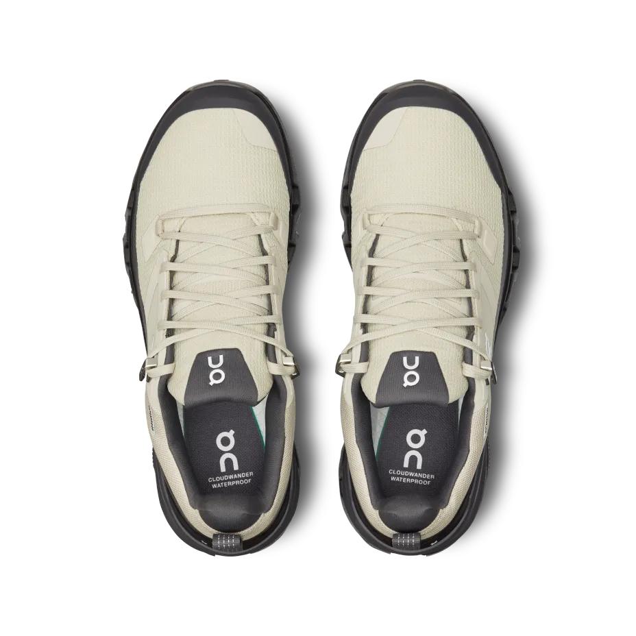 ON Cloudwander Waterproof Sand Black Women Sneakers Cream 73.97667