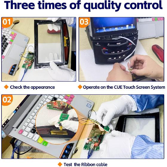 Newly Upgraded CUE Touch Screen For 2013- Cadillac XTS CTS SRX ATS Escalade CUE Screen Replacement Plus Free Tools