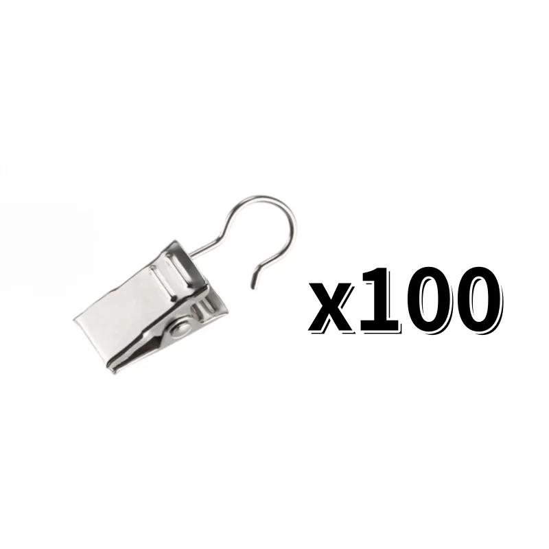 10-100PCS Stainless Steel Curtain Clips For Curtain Photos Decor Wire Holder For Hanging Photos Drapes Clip Clamp Replacement