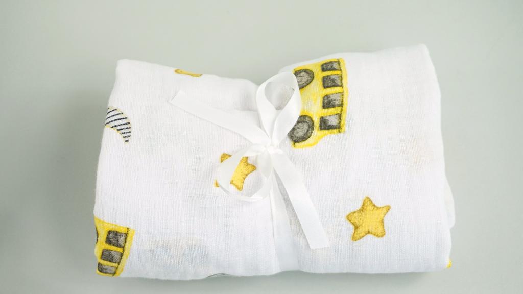MUSLIN FITTED SHEET 100x50 NIGHT RIDE