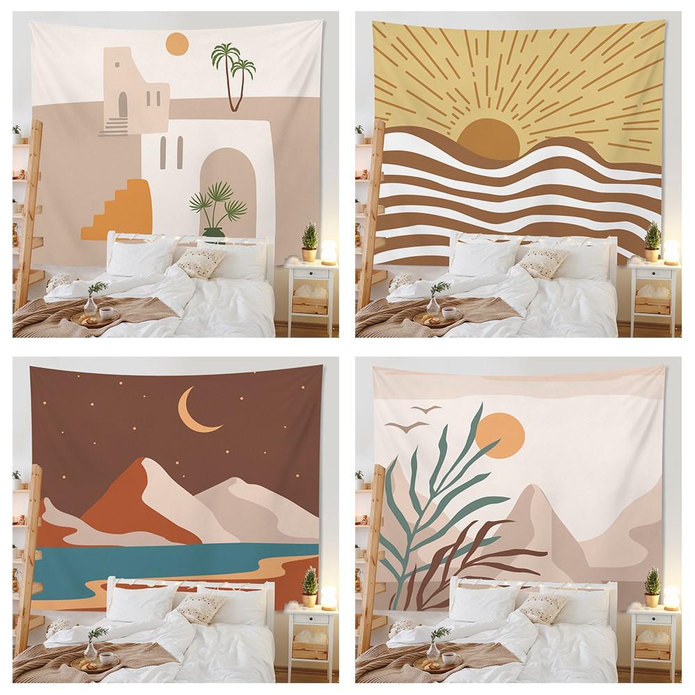 Home Decor Morandi Tapestry Background Room Living Room Bedroom Wall Hanging Background Wall Tablecloth