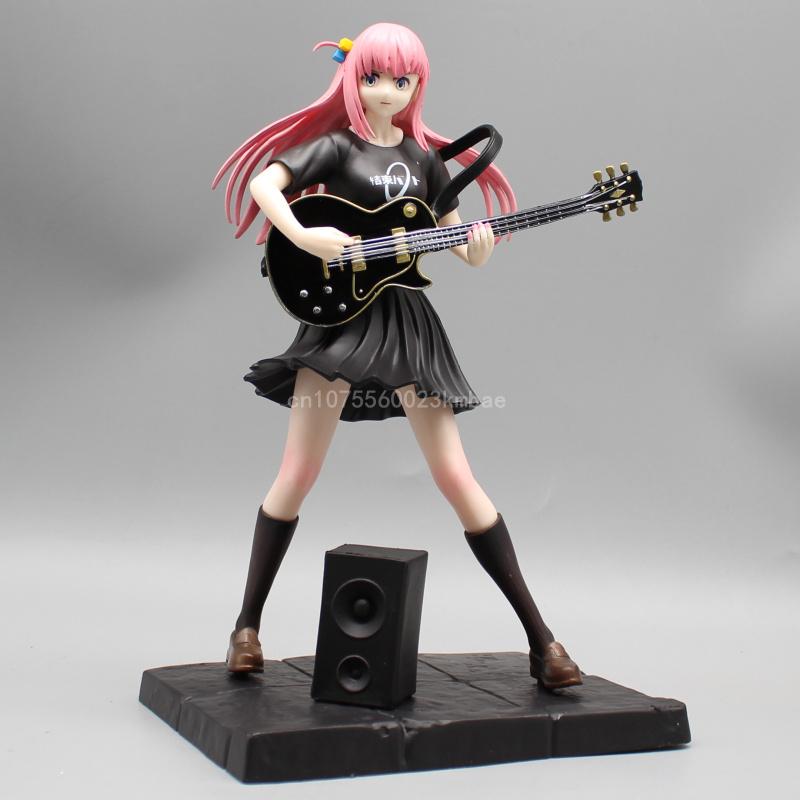 Gotoh Hitori Figure The Rock Guitar Hero 23cm PVC Action Figures Cool Girl Model GK Statue Collection Desktop Decoration Gift