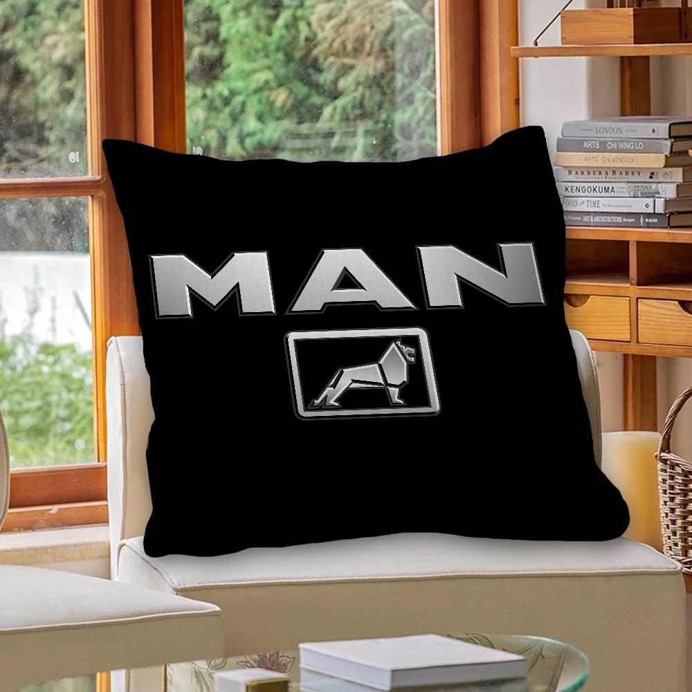 Cuscino Logo Camion M-Man Regali Arredamento Casa Ufficio Camera da Letto Divano Cuscino Auto Custodia 45X45Cm