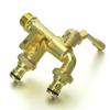 Outdoor Copper Garden Faucet: Dual Outlet, Anti-freeze for Washing Machines