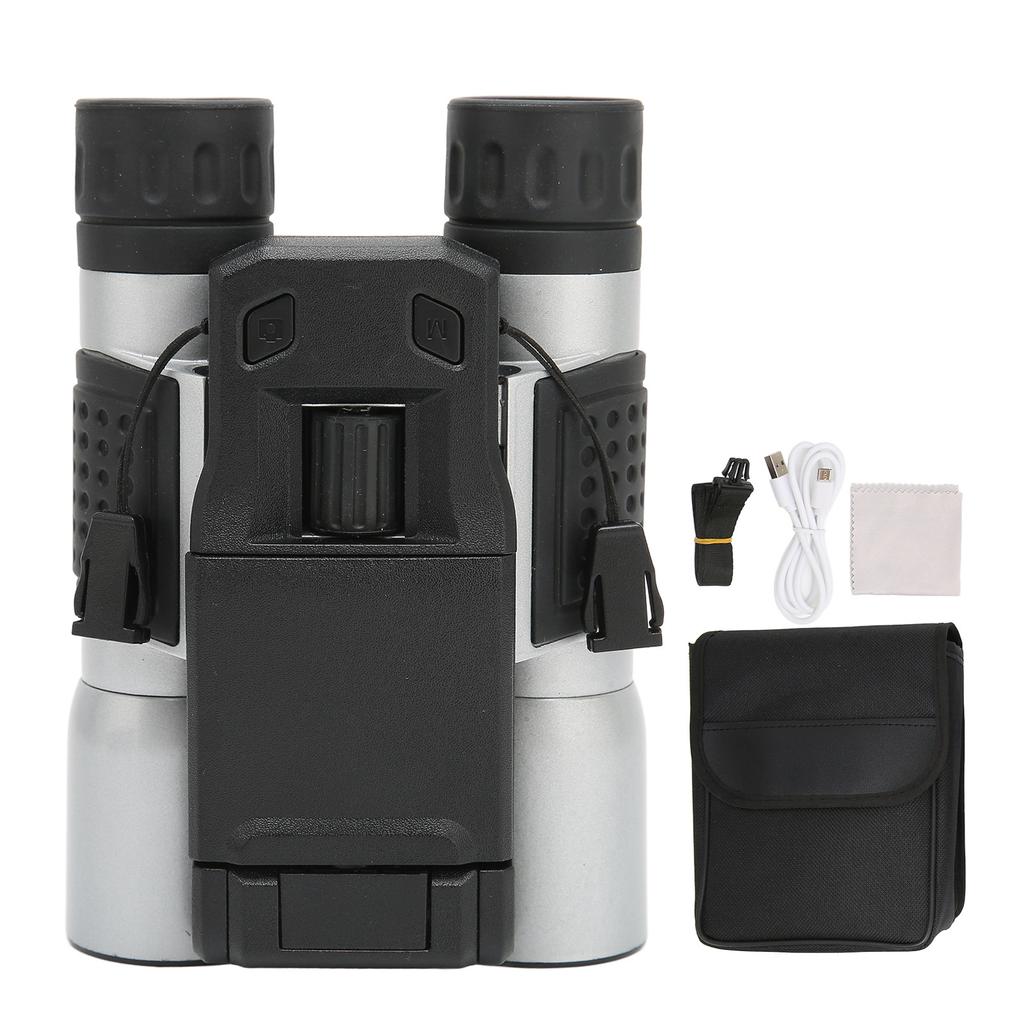 W32 Digital Telescope Camera 12x32 2MP 2inch LCD 8GB Digital Binoculars Camera for Watching Birds Football Games