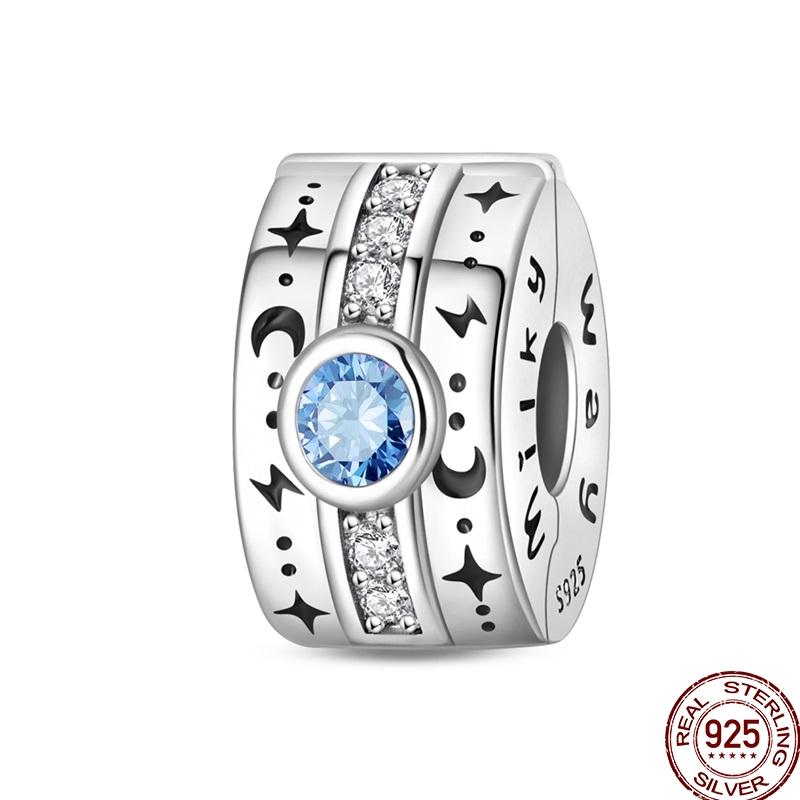 Genuine Copper Clasp Closure Cz Pave Clip Charms Daisy Bead Stopper Safety Chain Accessory Fit 3Mm Bangle Bracelet Fine Jewelry Clip