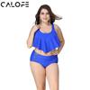 Ruffle Sexy Calofe Bikini Set Large Size For Chubby High Swimsuit Waist Women