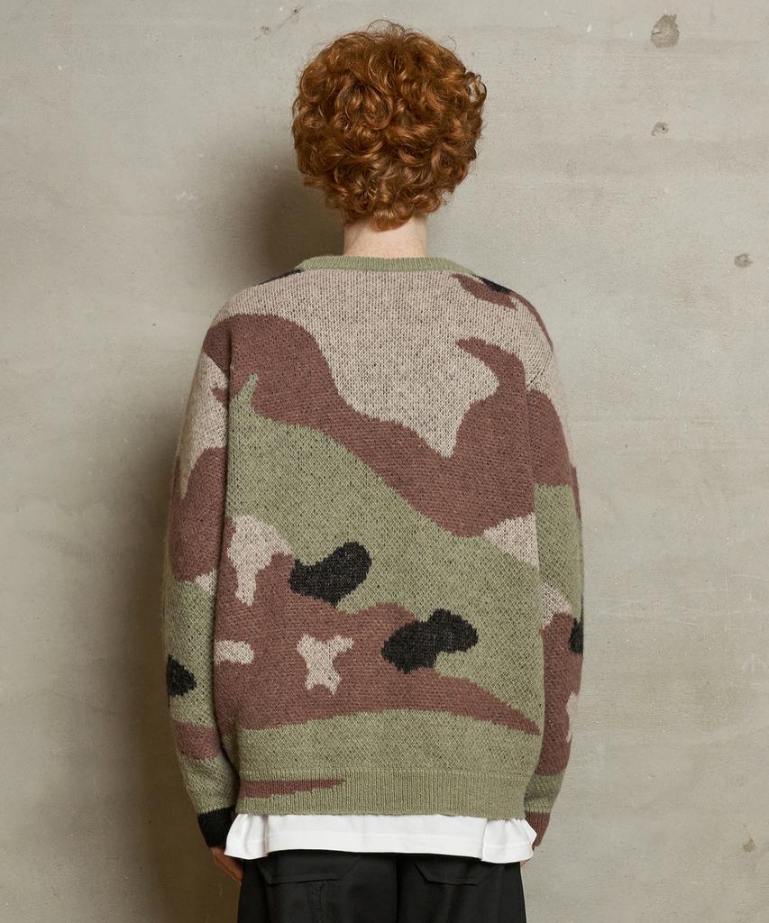 UNALLOYED Brushed Camo Knit / Khaki