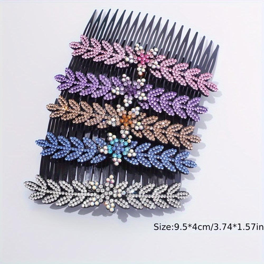 5pcs 18 Teeth Hair Side Combs Wedding Headpiece Hair Combs Hair Clips Sweet Hair Accessories Vintage Wedding Hairpieces