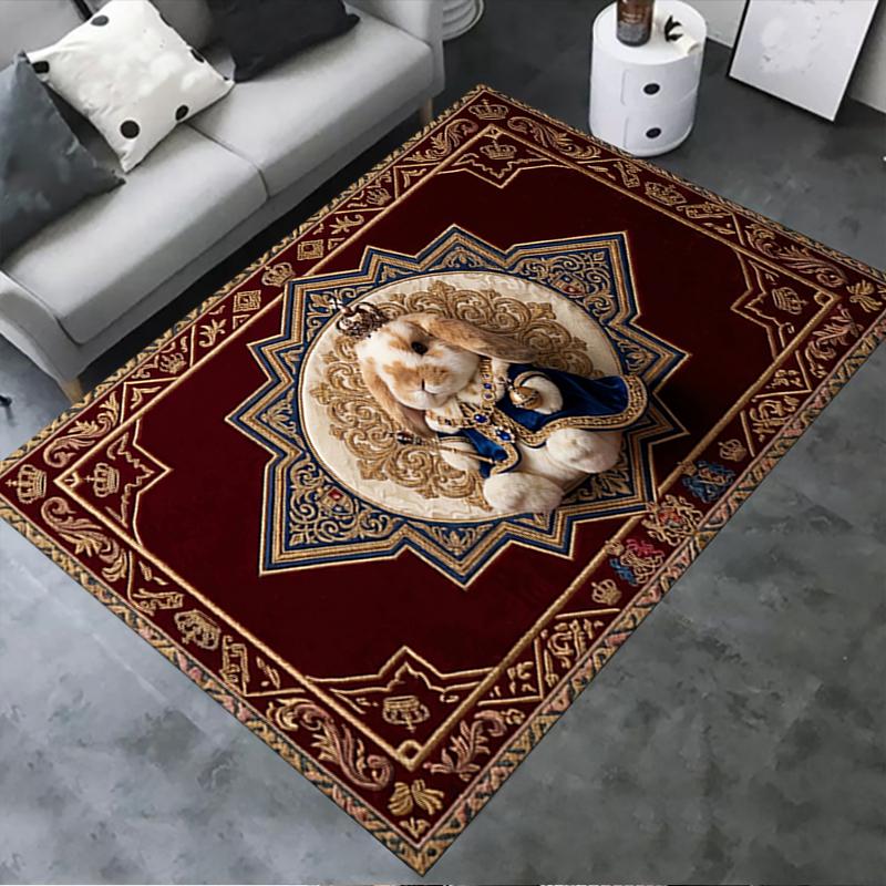 

2025 New Cute Rabbit Carpet Rug for Living Room Bedroom Home Sofa Decoration,Kids play Non-slip Floor Mat07 40x60cm( 15x23in )