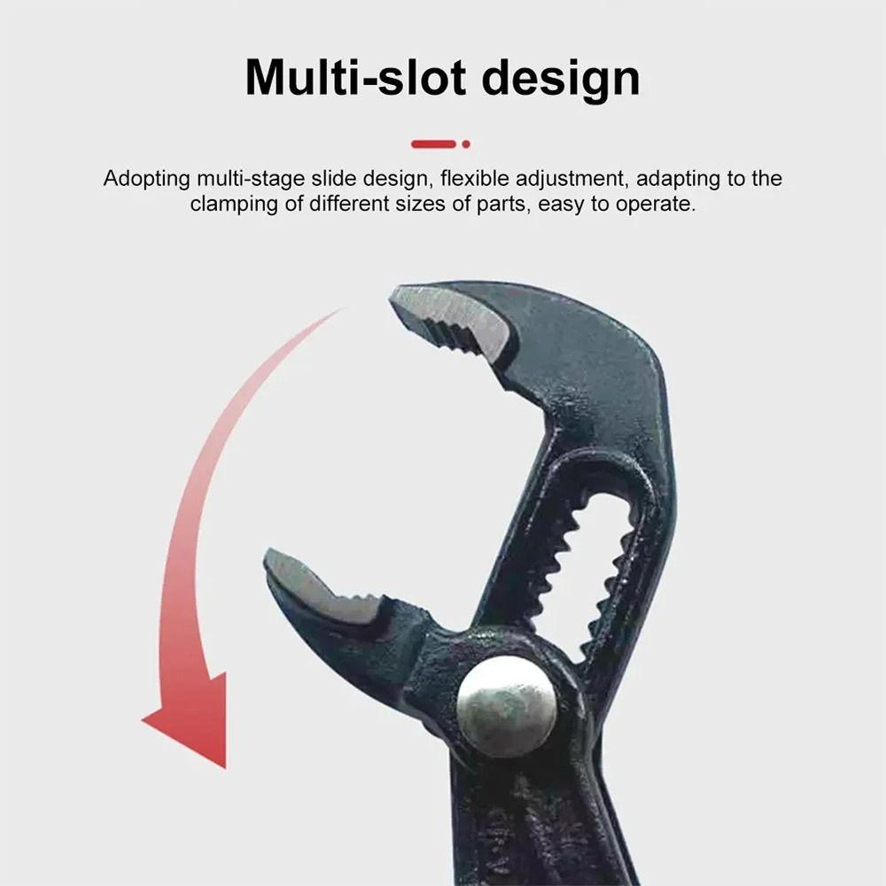 1 buc. Clește pentru țeavă de apă cu deschidere mare, instalator, instalații sanitare, clește pompă de apă, clește durabil cu clemă