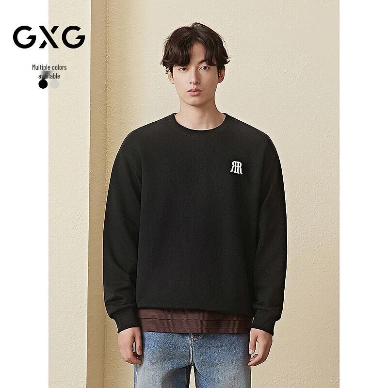 

GXG Men s Round Neck Long Sleeve Sweatshirt with Back Graphic S
