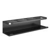 Four-Cup Wall Storage Rack with Metal Holder Rail and Lower Shelf, Keeping Kitchen Drinkware Together for Storage