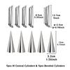 10pcs Stainless Steel Croissant Mold S/M/L Conical & Beveled Cylinders Dough Roll Brioche Kitchen Baking Supplies YMY