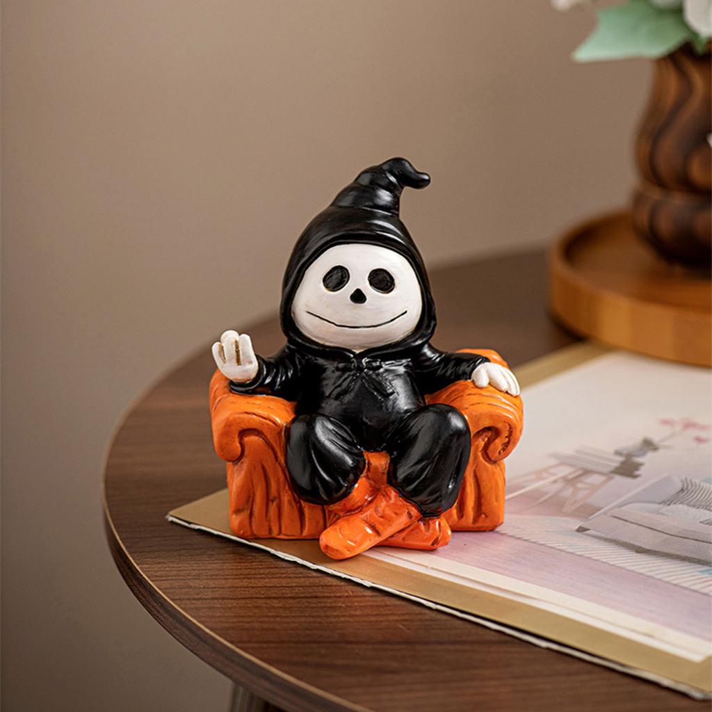 Halloween Spooky Ornaments Creative Resin Ornaments Sofa Cozy Crafts Horror Atmosphere Festival Decoration