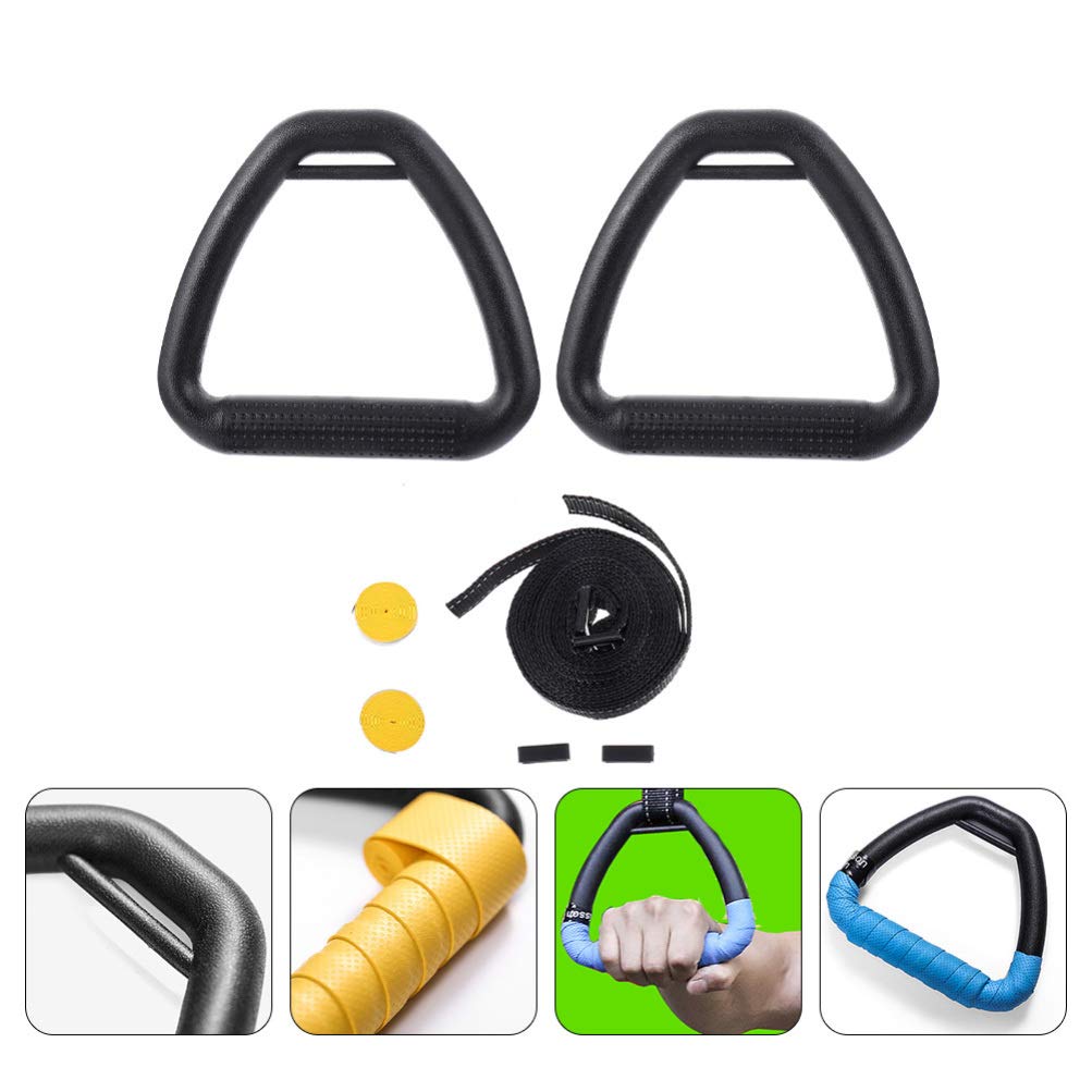 2m3m Turnringe Klimmzuggriffe Ringe mit verstellbaren Gurten für Männer Frauen Heim-Workouts Krafttraining Fitnessgeräte