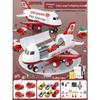 Extra Large Transforming Airplane Toy with Music and Storage Features for Kids