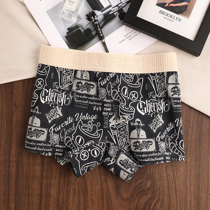 

Жіночі Модні Бавовняні Принтовані Боксери Середньої Посадки Вільного Крою для Спорту 2XL