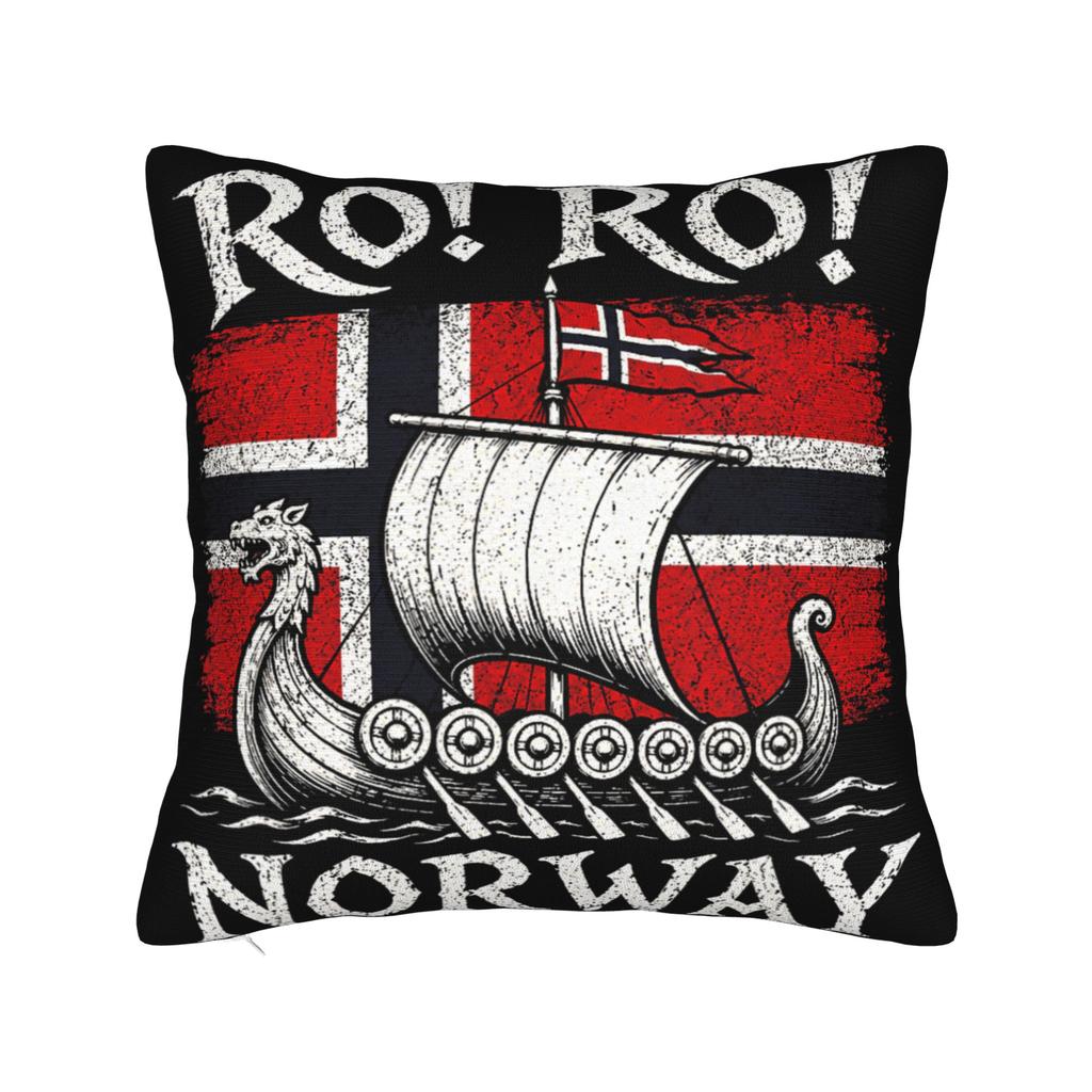 Norway Vintage Sports Design Norge Norwegian Pillow Cover Cushion Cover Retro Trendy Pillow Case For Wedding Party Home Decor
