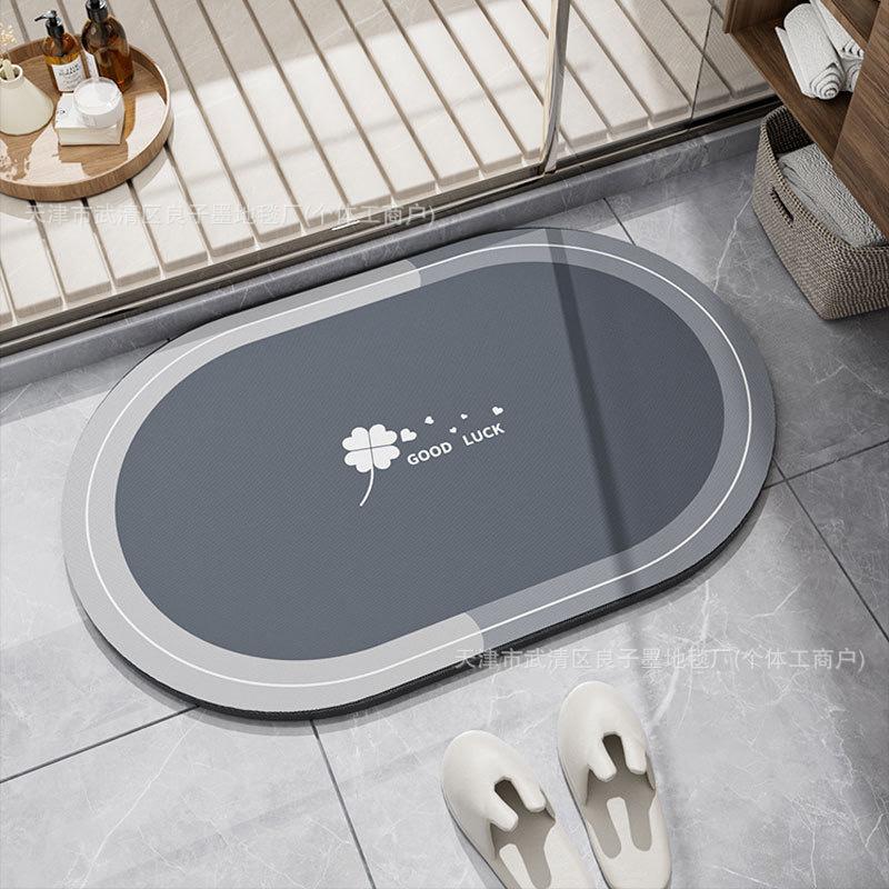 Bathroom Diatomite Rug Bathroom Quick-Drying Water-Absorbing Modern Minimalist Style Dirt-Resistant Foot Mat For Home Decoration