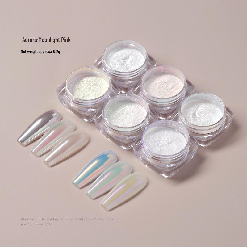 Hailey's Moonlight Iridescent Fairy Pink Mirror Powder