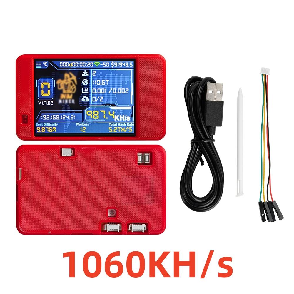 NMMiner NerdMiner CYD Hashrate 1060KH/s Lucky Miner ESP32-2432S028 2.8inch Cheap Yello Display Crypto Solo Lottery Bitcoin DROOM