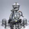 2025 High-End Automatic Glass Tea Set with Magnetic Teapot and Kung Fu Cups
