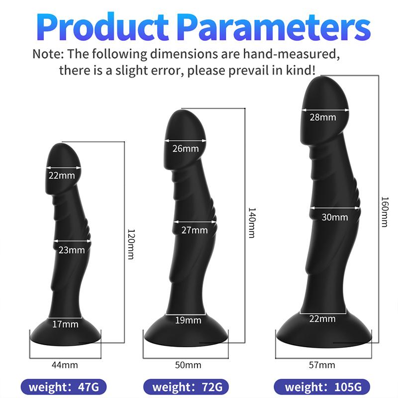 Dildo Anal Plug Butt Plug with Strong Suction Cup Prostate Massager Dilation Masturbation Adult Sex Toy