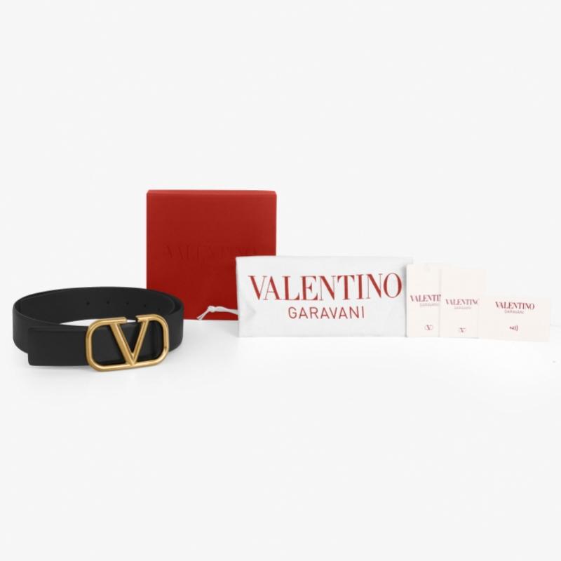 Valentino GaraVani V Logo Gold Belt T0q87 Ecu 0no