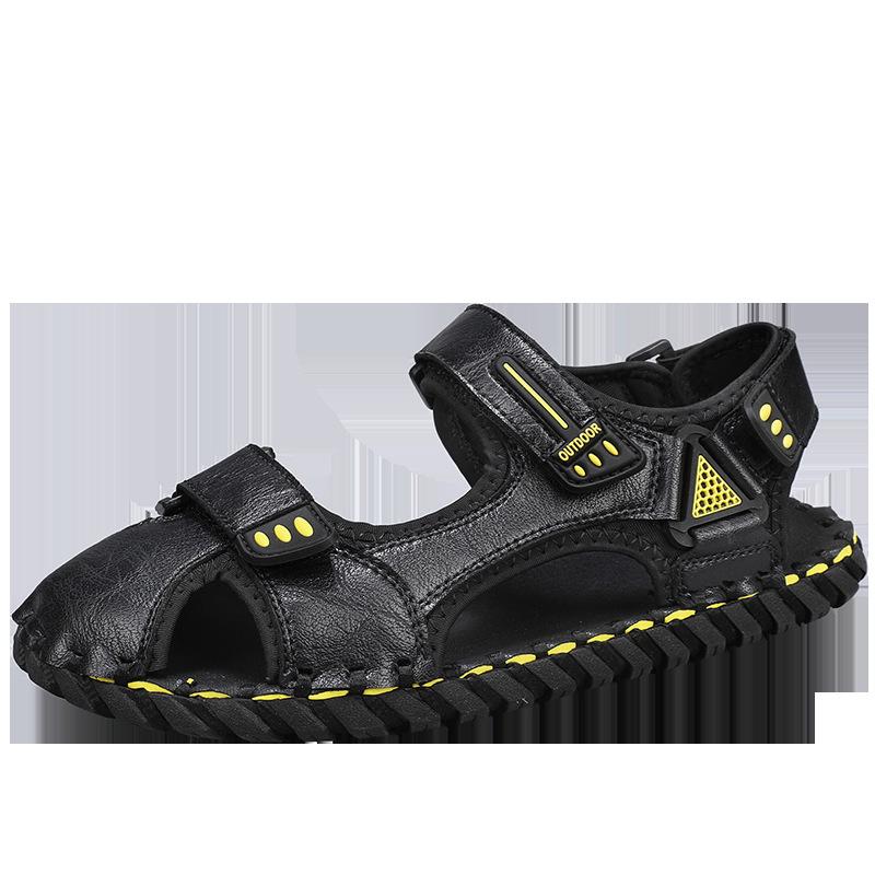 2025 Sandalen Herren Sommer neu Strandschuhe rutschfest Oberbekleidung große Größe Herren lässige coole Hausschuhe