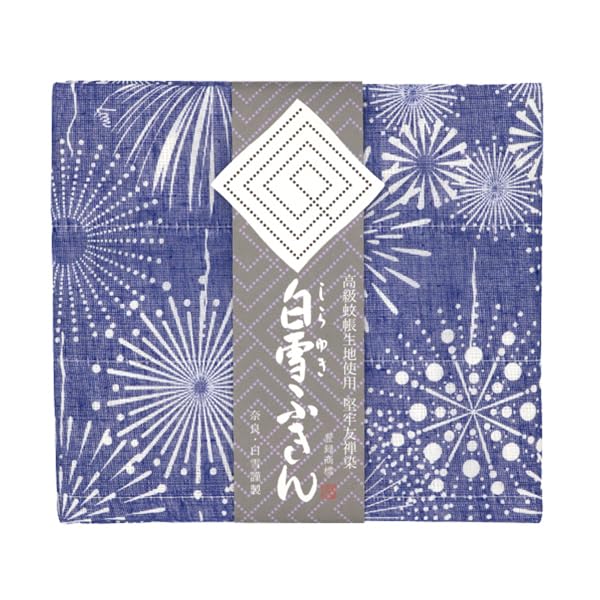 

Ткань Шираюки с дизайном розы, 30x40см, [Все 10 узоров]- Японское кухонное полотенце премиум-класса Fireworks/ Indigo