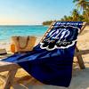 Inter Milan Personalized Text Beach Towel Super Soft Microfiber Quickdry Fabric