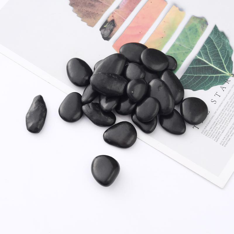 1 Lb Black Natural Pebbles for Landscaping, Paving, Flower Pots, Bonsai Decoration.
