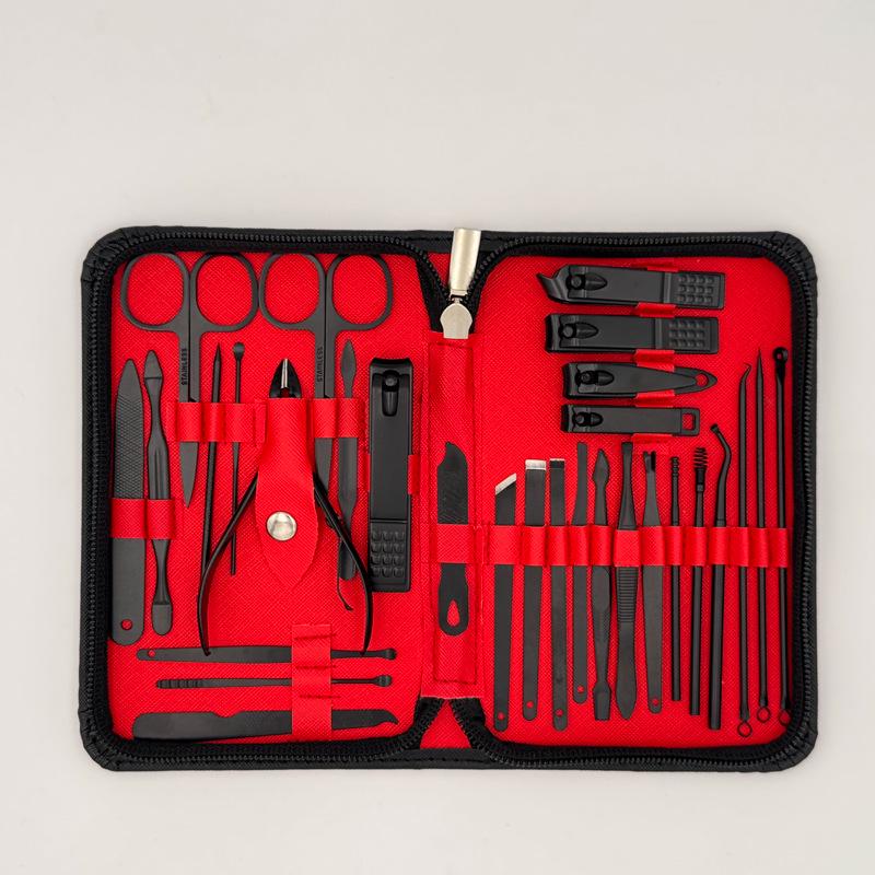 

In-Stock 30-Piece Stainless Steel Manicure Set for Home Use: Professional Nail Clippers and Care Tools