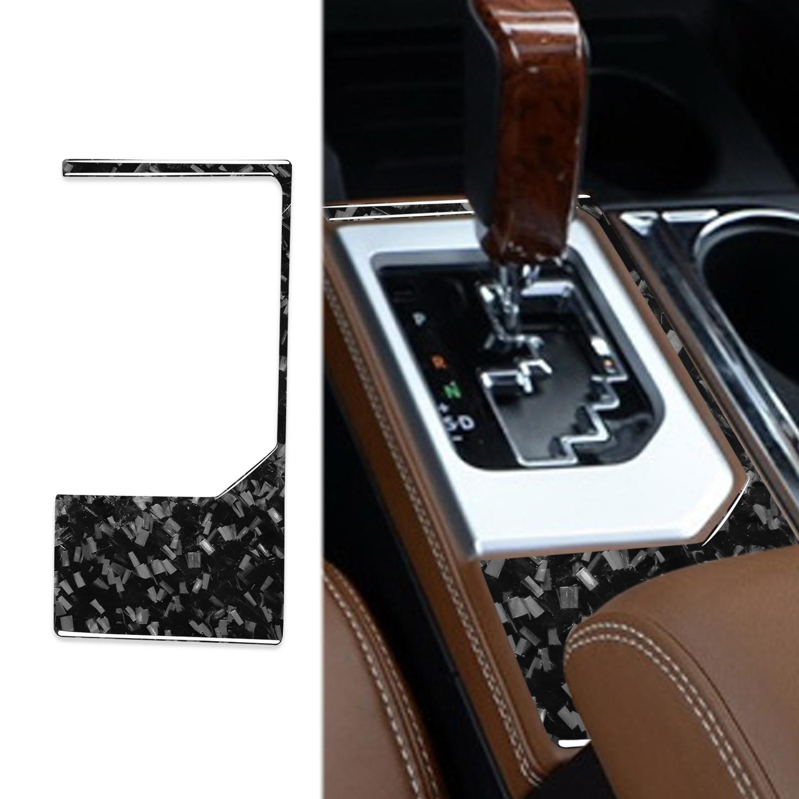 Carbon Fiber Gear Shift Knob Lever Panel Trim for Toyota Tundra 2014-18