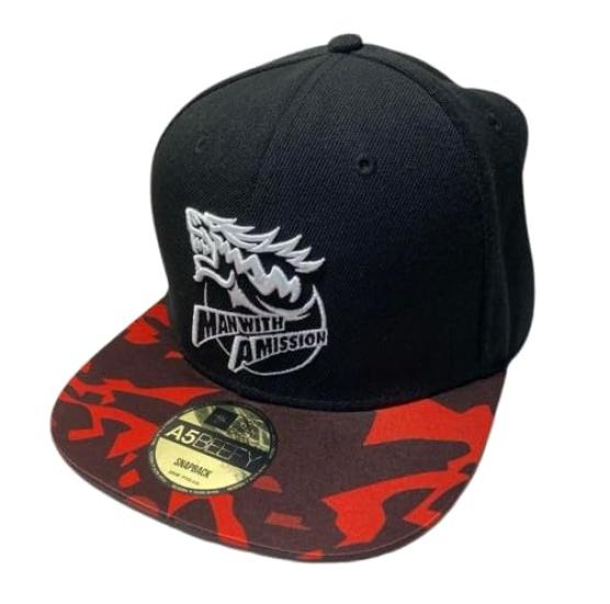 

Кепка MAN WITH A MISSION к 5-летию, камуфляж «Сырое мясо» (Черный х Белый) Свободный размер