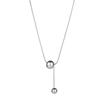 S925 Sterling Silver Round Bead Pendant Necklace - 2026 Women's Stylish Clavicle Chain