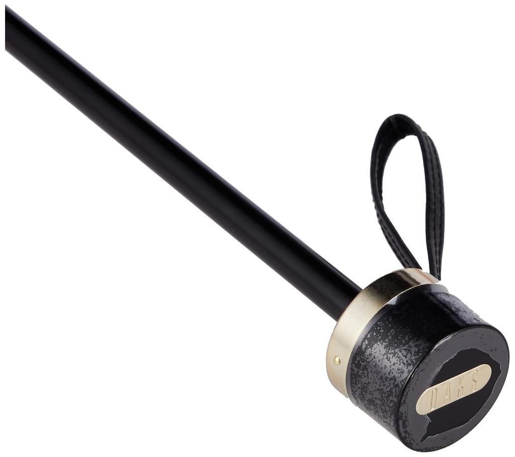 Daks MOONBAT Folding Polyester Dyed Jacquard Check Rib Approximately Product Women's Umbrella, Pattern, Gray, Length 55cm, Number