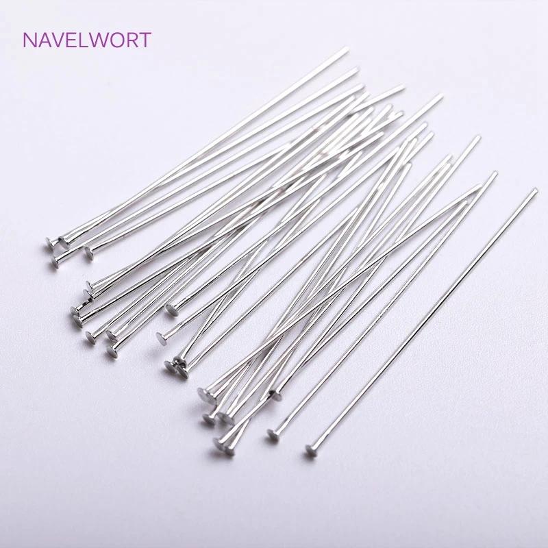 

16-50mm 18K Gold Plated Ball Head Pins Accessories High Quality Brass Metal Head Pins Supplies Jewelry Making Findings Wholesale 0.6x16mm-100pcs