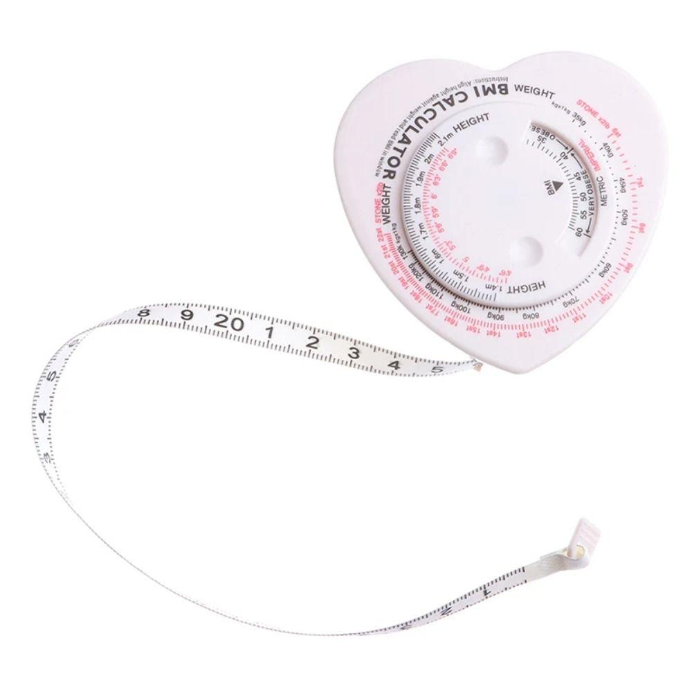 Accurate Heart Shape Tape BMI Calculator Measurement Tool New Body Measuring Tape