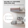 4 pcs plastic closet rod end caps, 5/16 Inch/8mm ID Wire Shelf End Caps, Spacer & Protector Covers for Closet System Wire Shelves